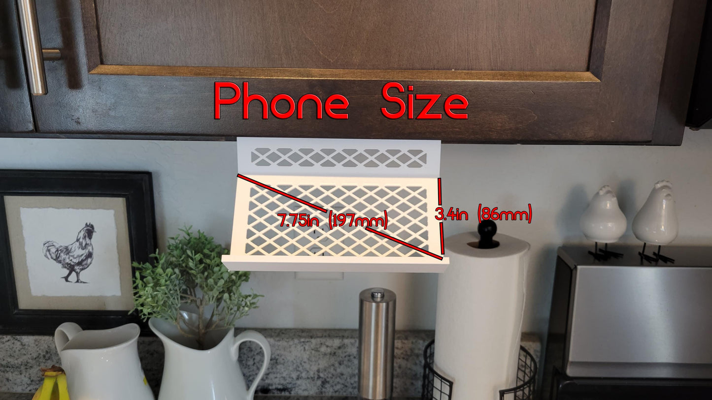 Kitchen Cabinet iPad - Recipe Stand - Tool Free, Very Stable & Hands Free