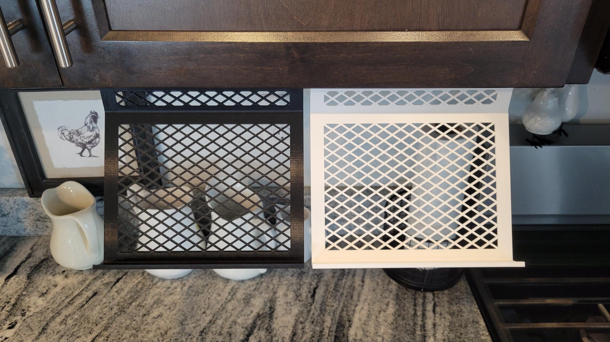 Kitchen Cabinet iPad - Recipe Stand - Tool Free, Very Stable & Hands Free