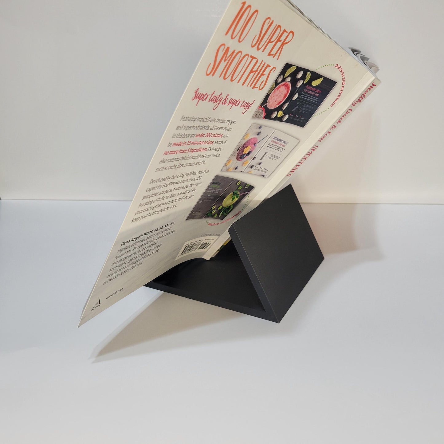 Minimalist Cookbook Stand and Tablet Holder with Page Keepers | Hands Free