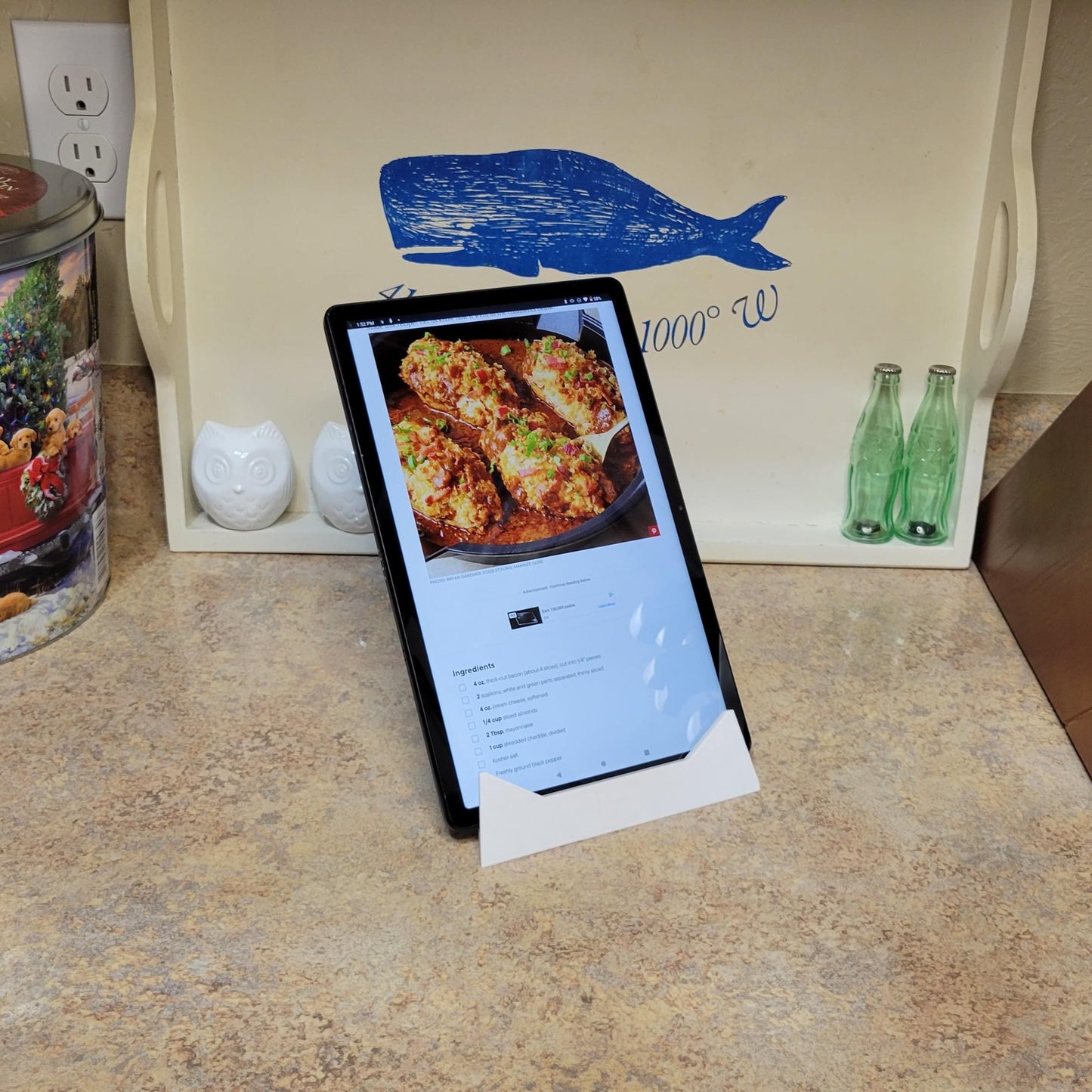 Spiral Cookbook - Recipe Holder - iPad Stand | Very Stable, Versatile & Hands Free