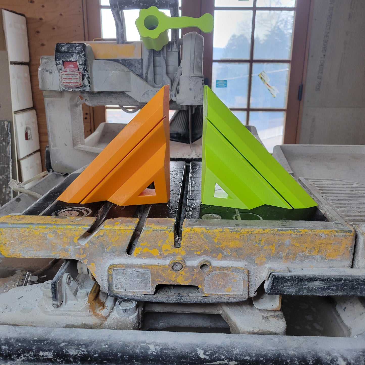 Tile Square - Edge Trim & Jolly Miter Jig – 45 Degree Angle Guide for Saws