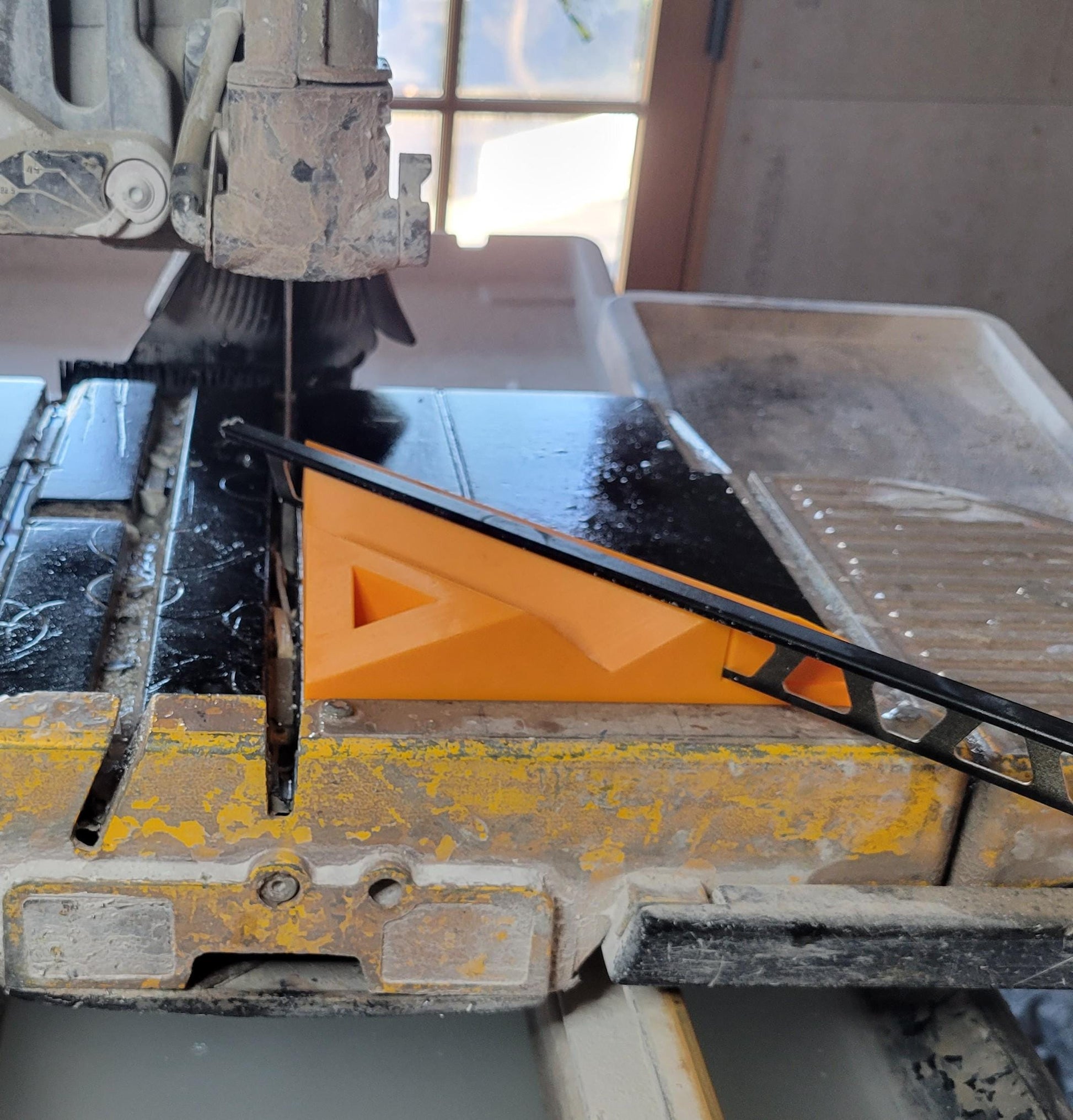 Tile Square - Edge Trim & Jolly Miter Jig – 45 Degree Angle Guide for Saws